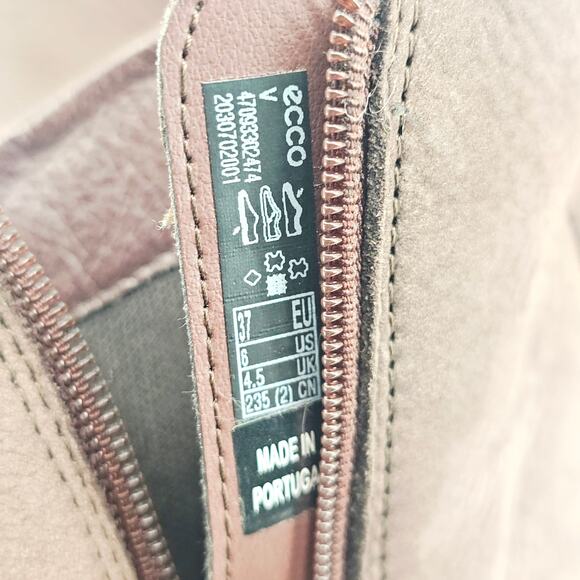 ECCO Women's Soft 7 Wedge City Ankle Boot Bootie Chocolate color EU 37 (US6) - Picture 9 of 11